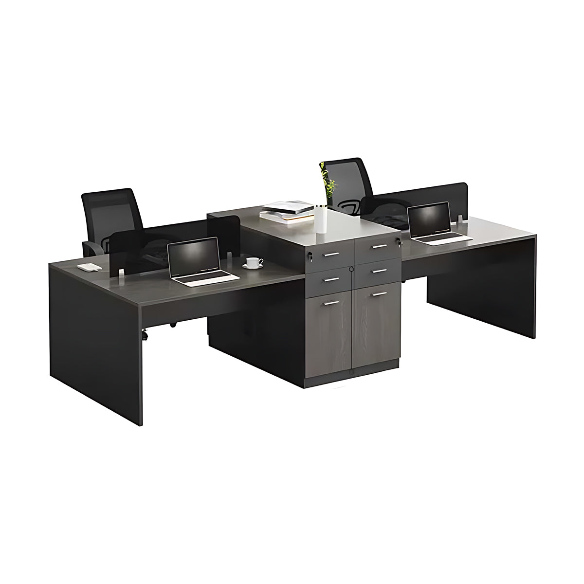 Multifunctional Combination Employee Screen Computer Desk and Chair