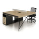 Simple Staff Desk, Free Combination, Triangular Steel Legs, with Screen Partitions