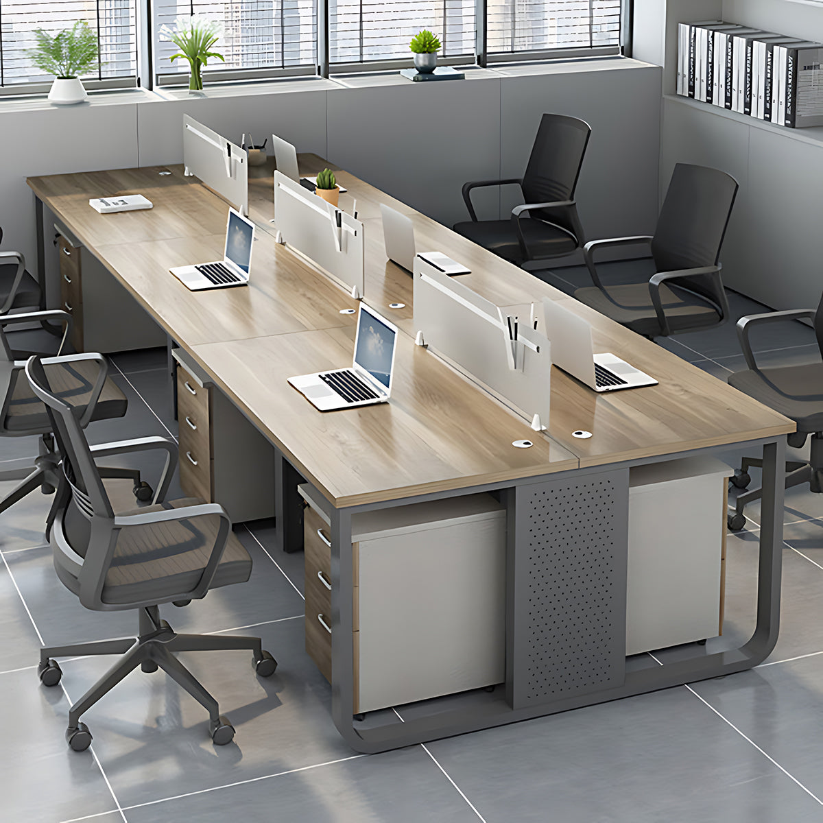 Bold Steel Frame Office Chair Combination