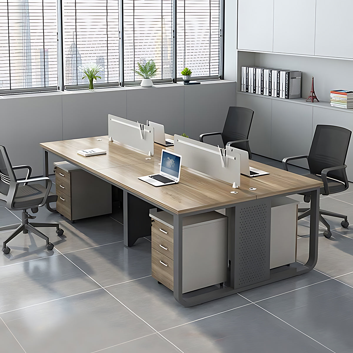 Bold Steel Frame Office Chair Combination