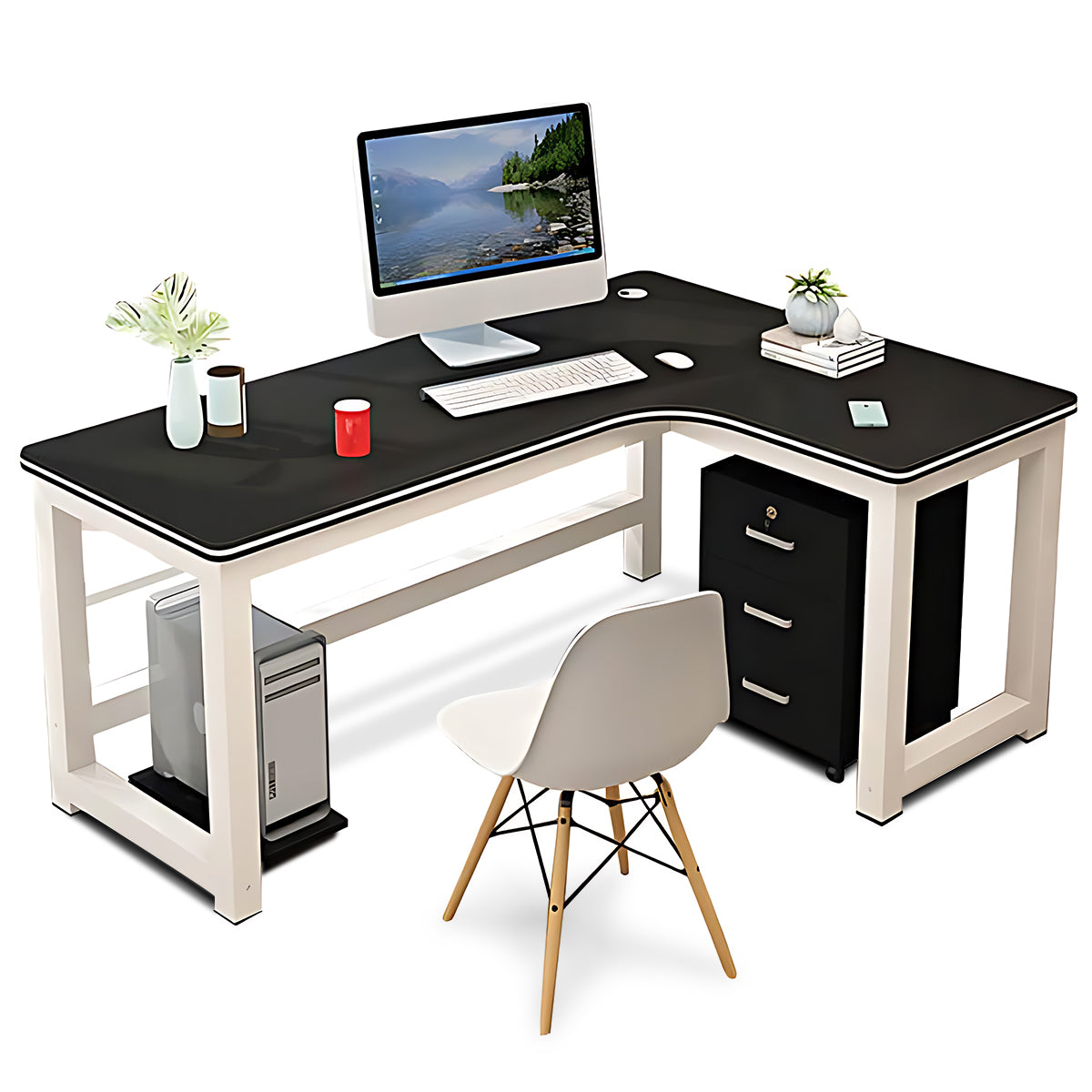 Corner Desktop Computer Desk Chair