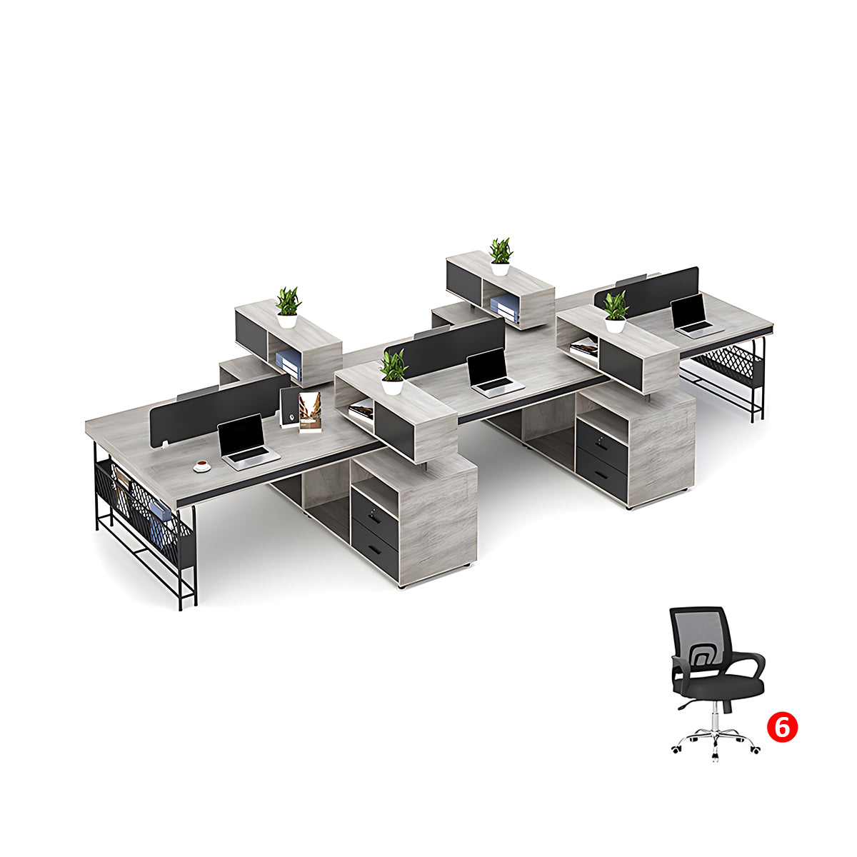 Simple Modern Creative Desk and Chair Set