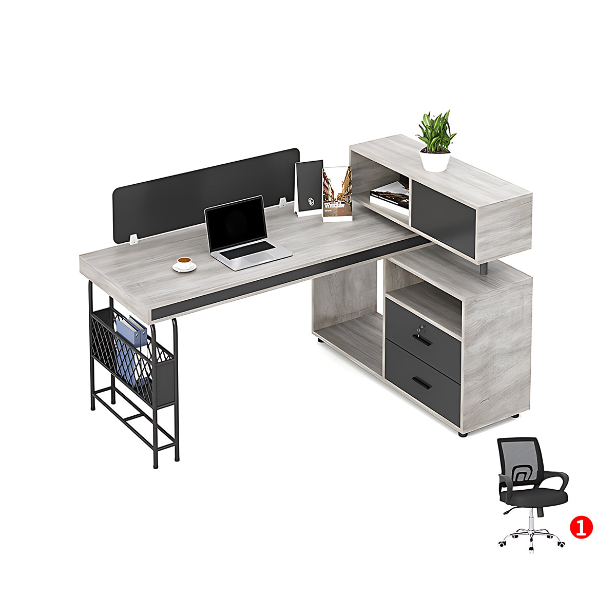 Simple Modern Creative Desk and Chair Set