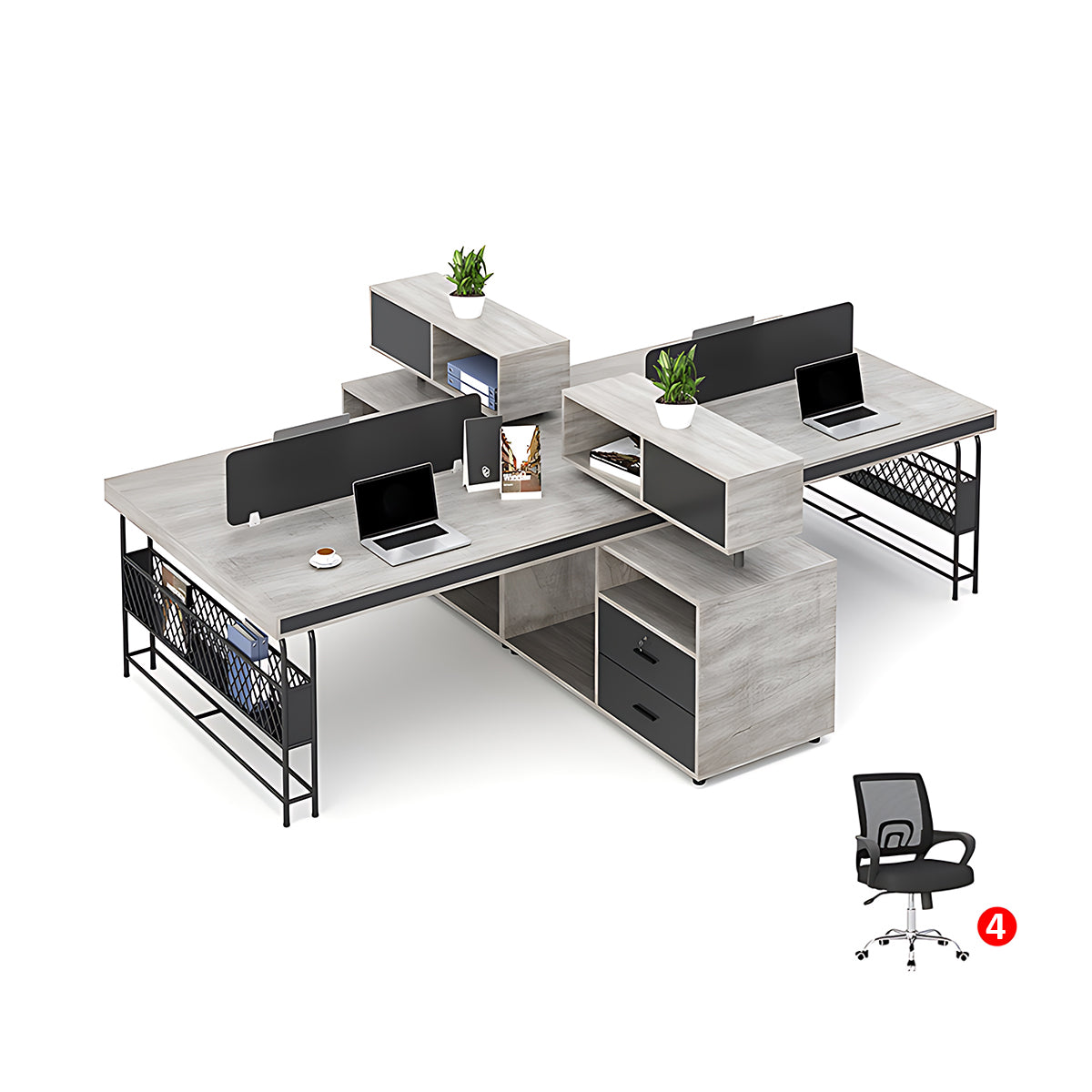 Simple Modern Creative Desk and Chair Set