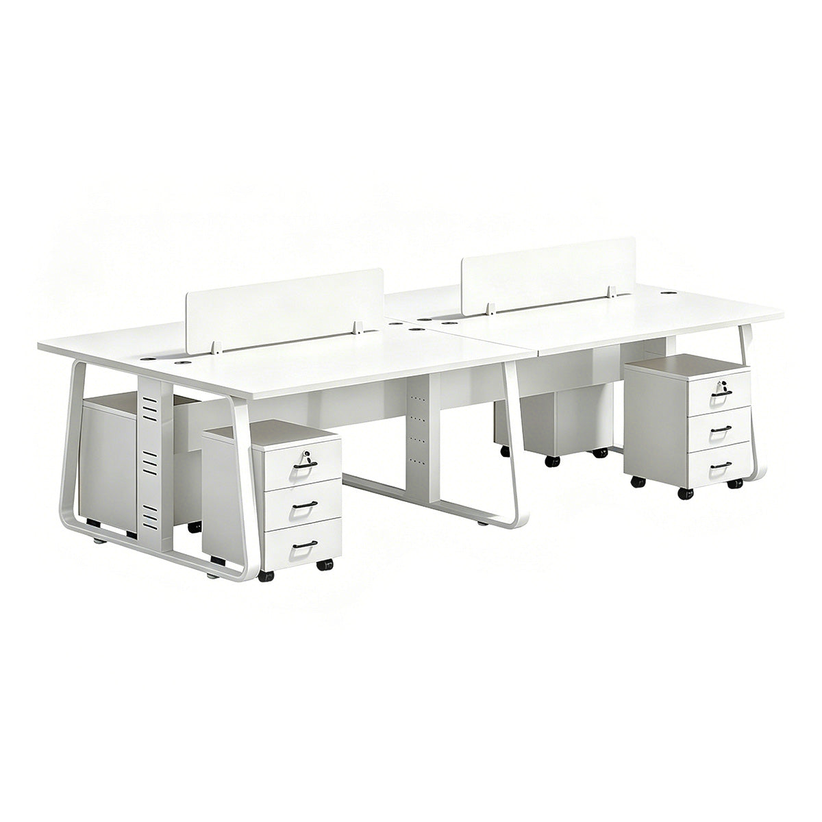 Fully Upgraded Flexible Combination Face to Face Two Person Desk