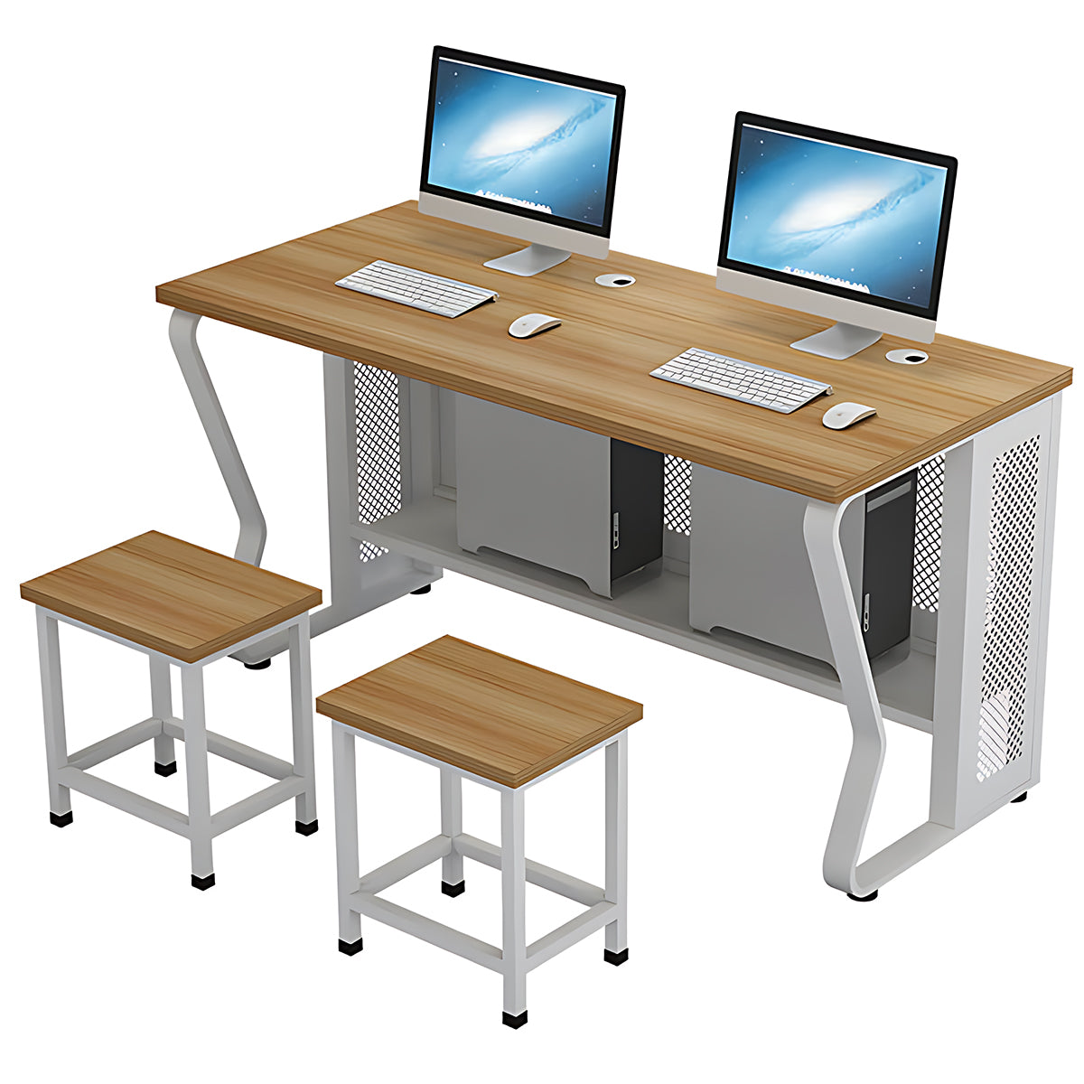 Minimalist School Computer Lab Training Instructor Desk