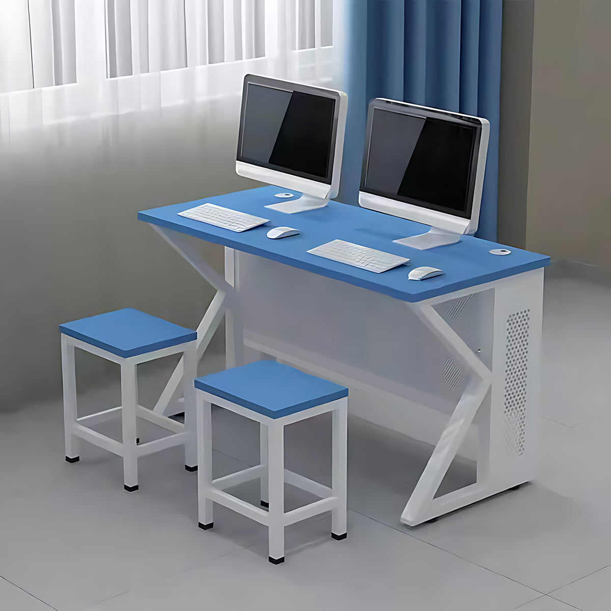 Minimalist School Computer Lab Training Instructor Desk