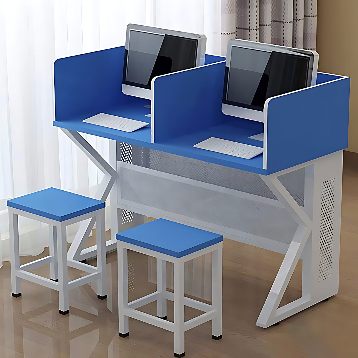 Minimalist School Computer Lab Training Instructor Desk