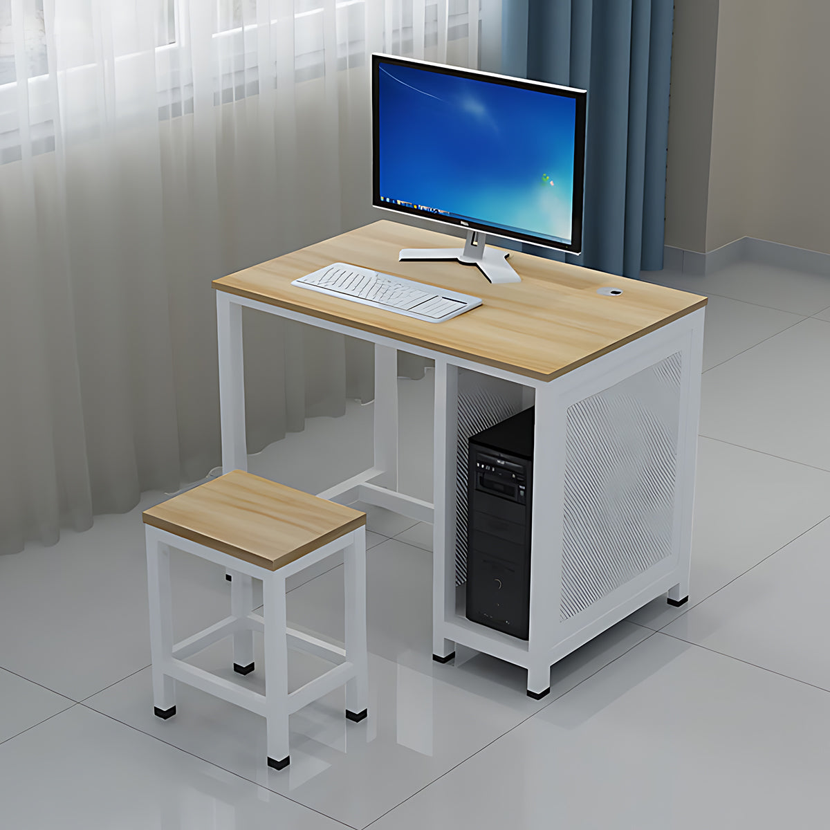 Minimalist School Computer Lab Training Instructor Desk