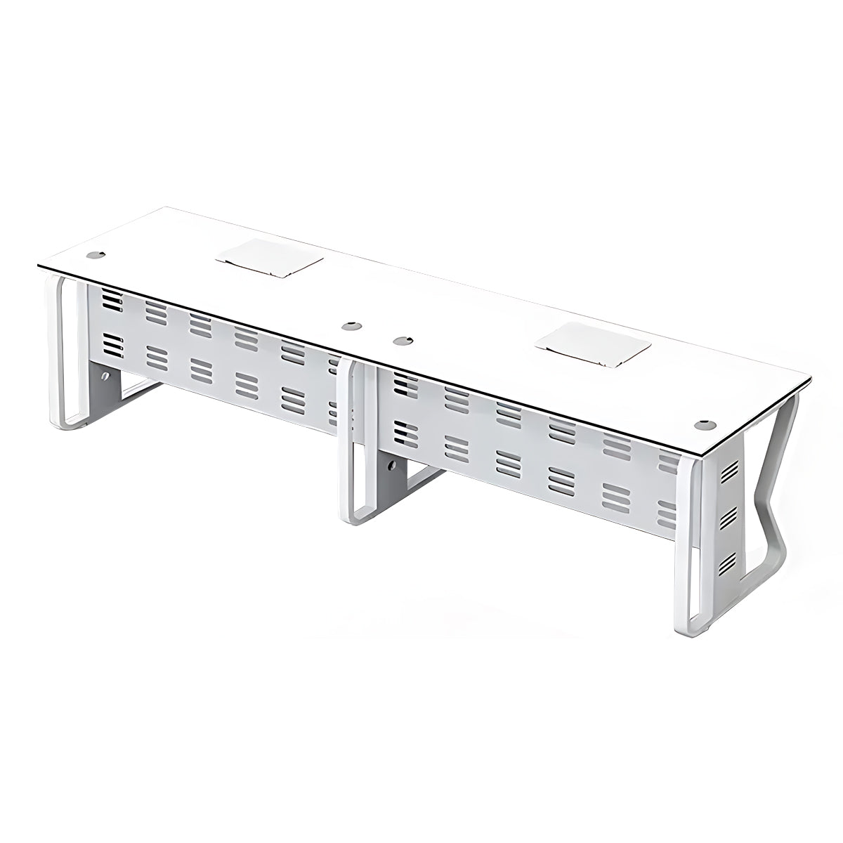 Simple Modern Partition Workstation Staff Desk with Butterfly Legs with Screen Partition