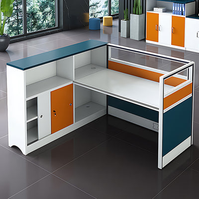 Contemporary, Stylish Multipurpose Employee Desk with Various Color Combinations