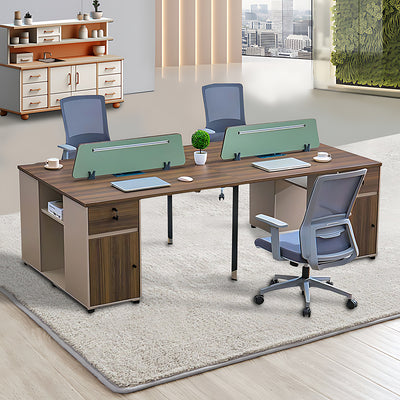Simple Screen Workstation Computer Desk and Chair Set