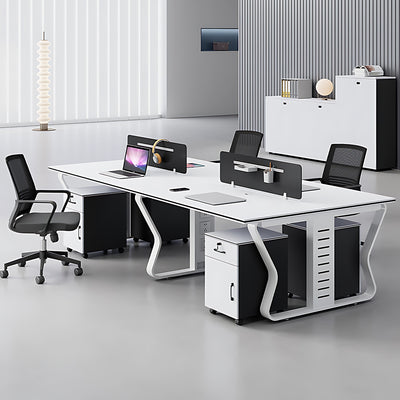 Modern Office Concept Computer Workstation Desk and Chair Combination