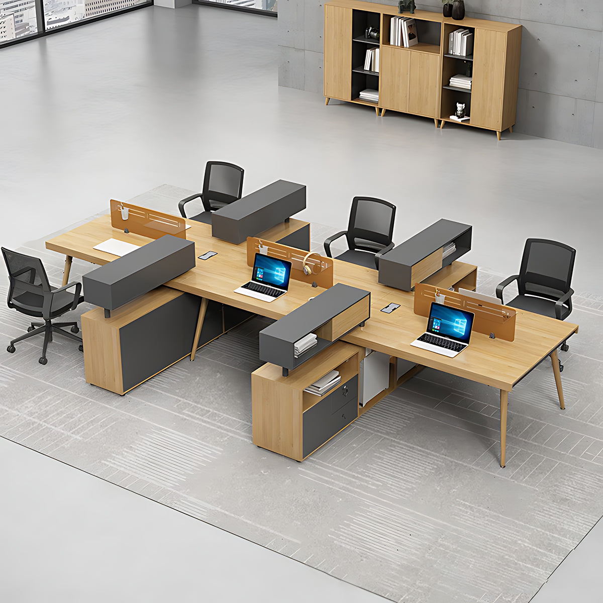 Office Desk Staff Workstation Professional Office Space Desk