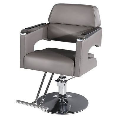 Stainless Steel, Reclining, Liftable Barber Chair