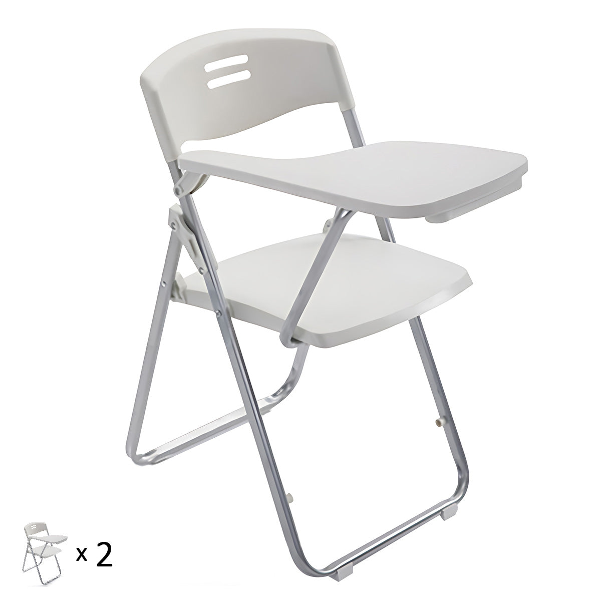 Folding Training Chair with Writing Board and Book Pocket