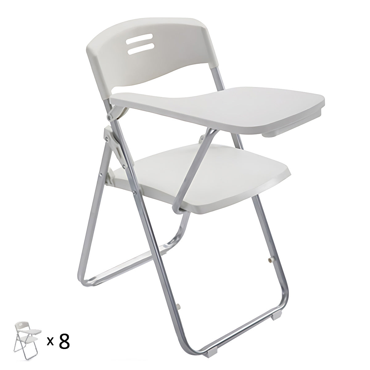 Folding Training Chair with Writing Board and Book Pocket