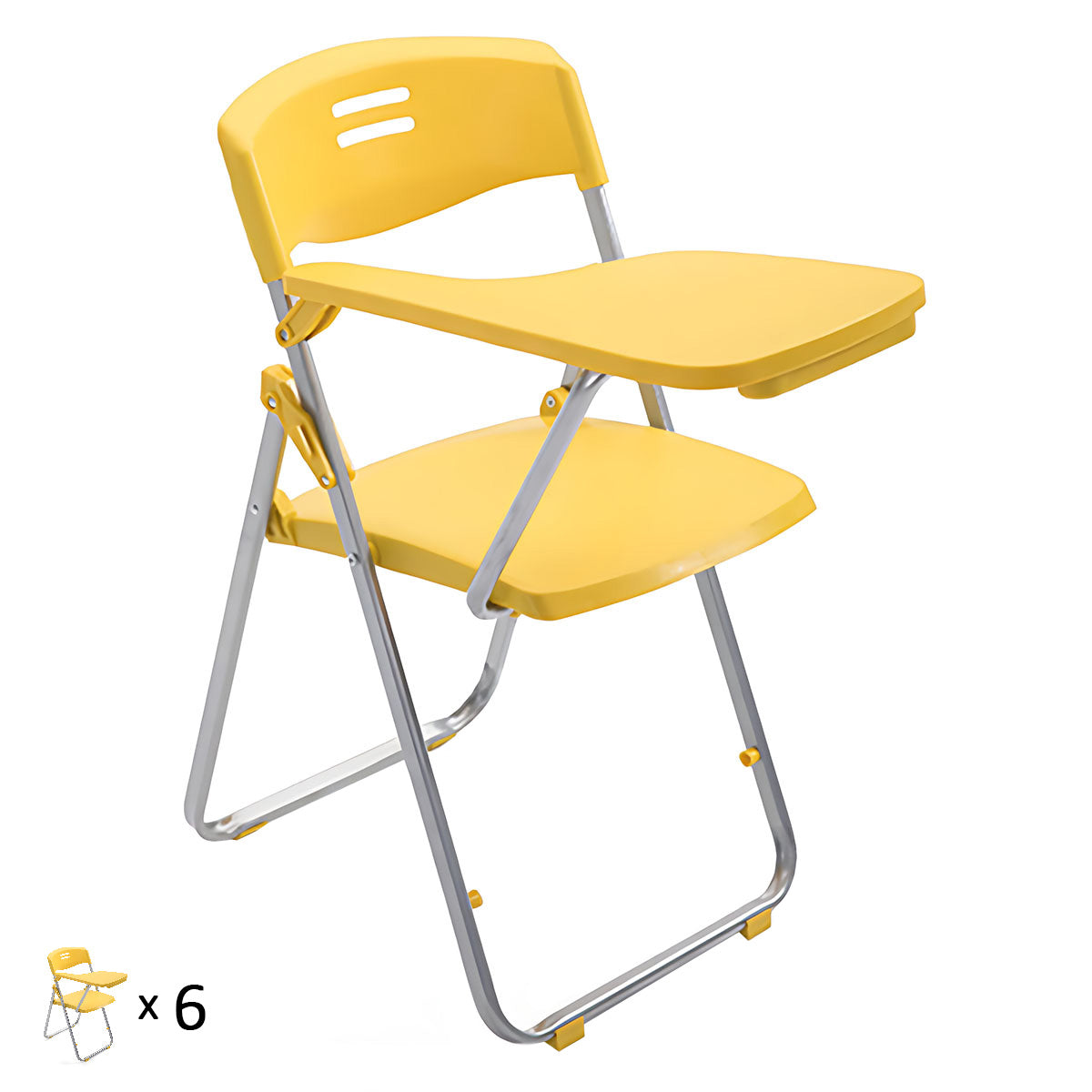 Folding Training Chair with Writing Board and Book Pocket