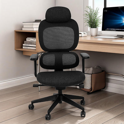 Reclining Office Chair Ergonomic Chair Staff Chair  with Headrest