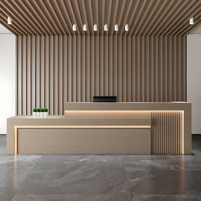 Modern Office Reception Desk with Storage for Lobby or Reception Area（Stock Items）