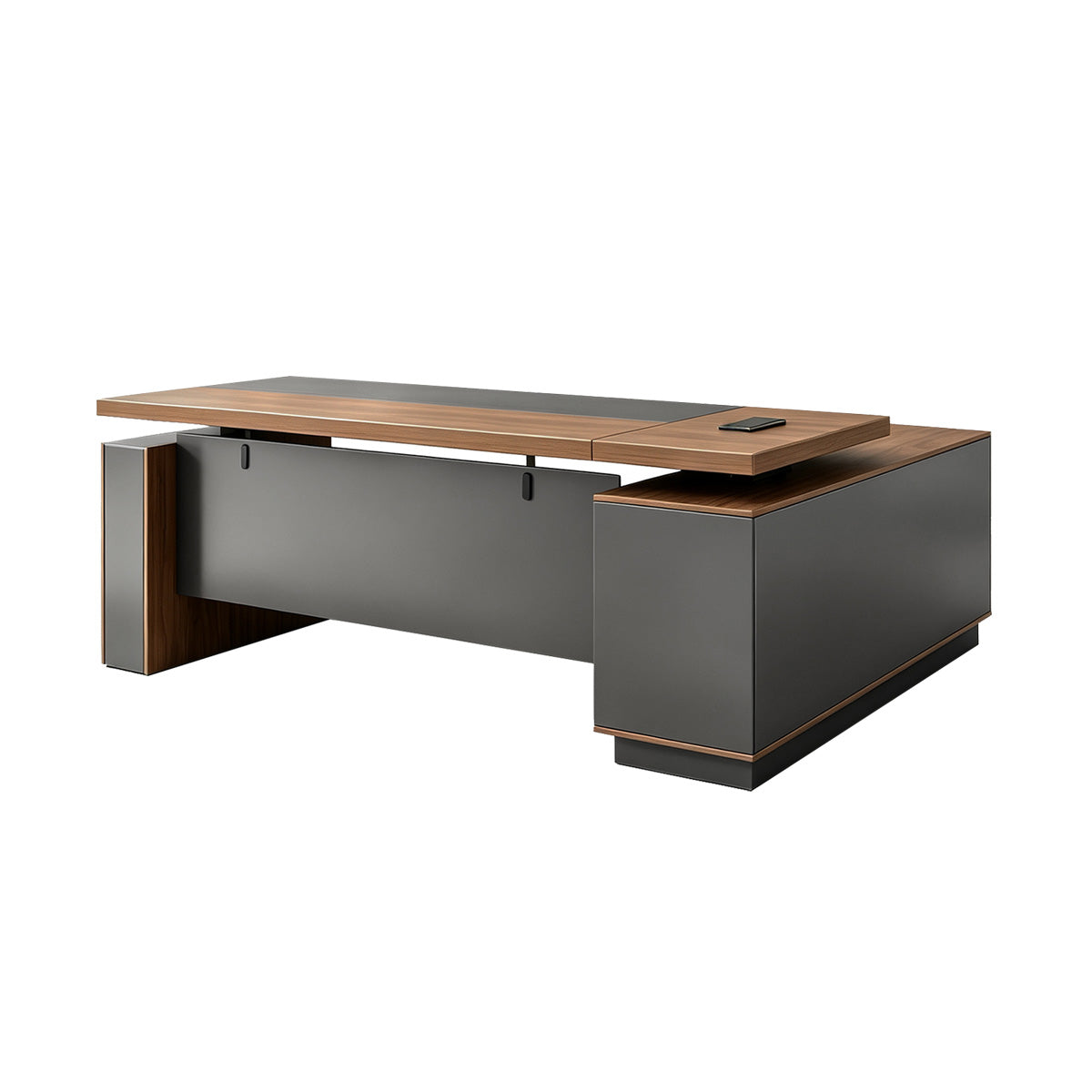 Height-Adjustable Executive Desk with Dual Motors, Power Hub, and Locking Storage（Stock Items）