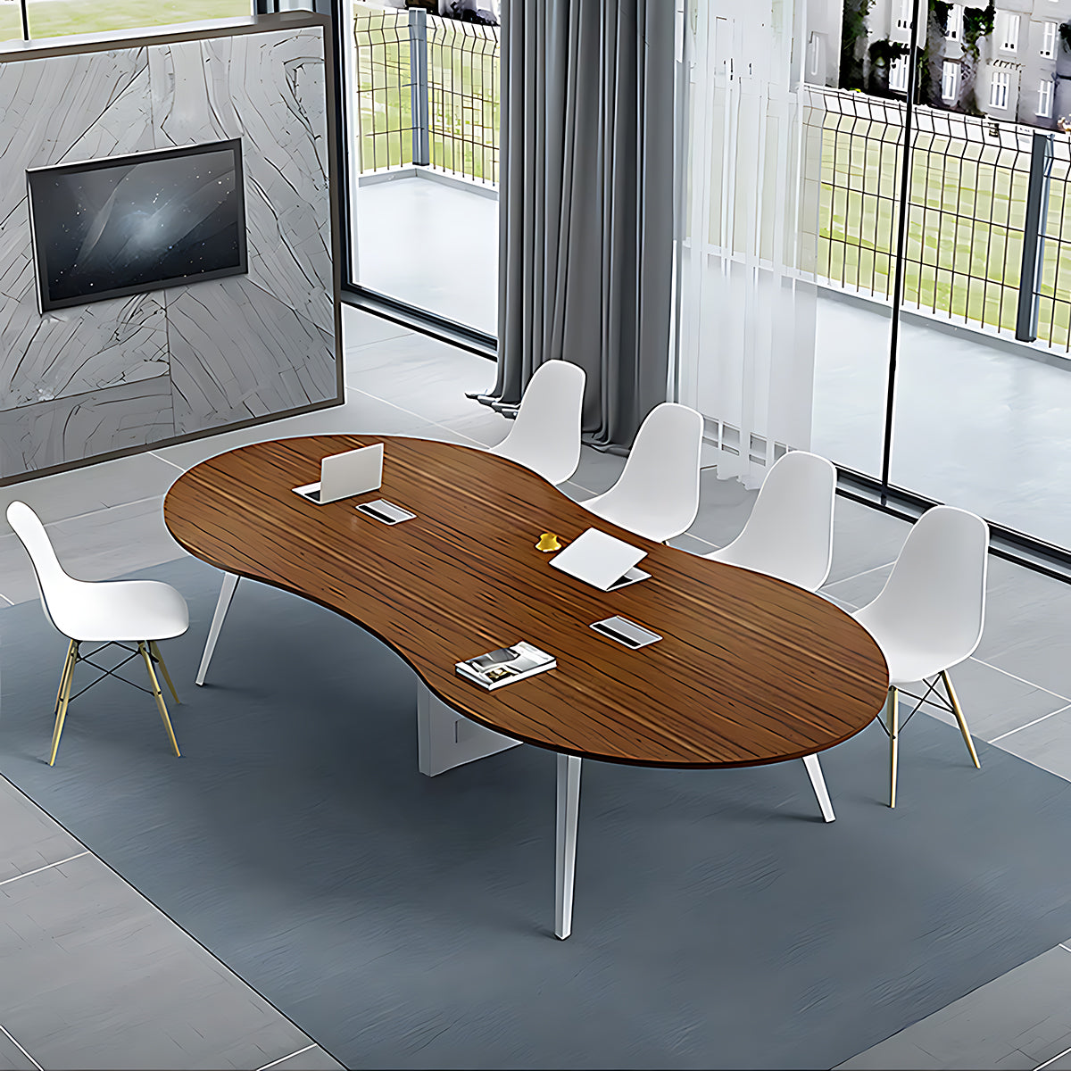 Creative Oval Conference Table Office Desk Training Table