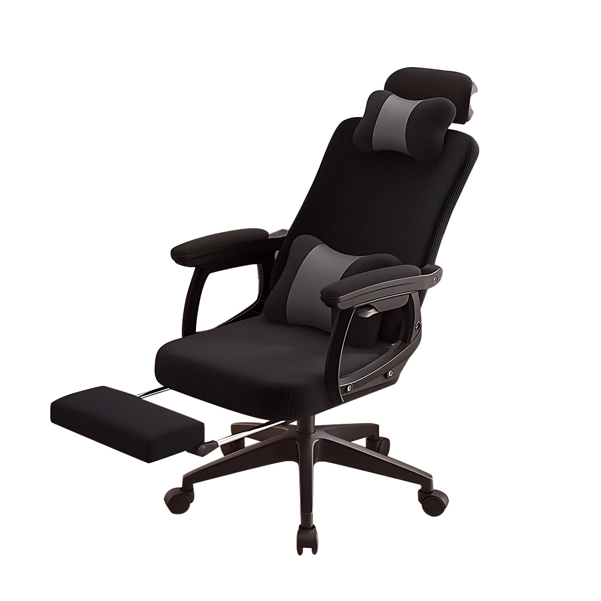 Minimalist Ergonomic Office Chair with Recline Function and Adjustable Headrest
