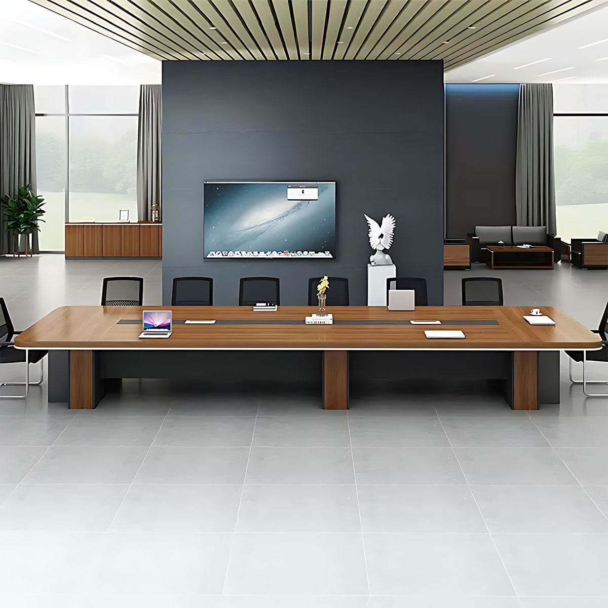 Simple Modern Rectangular Conference Table Office Desk