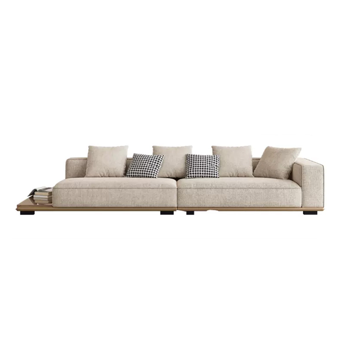 Modern Modular Sofa with Side Table