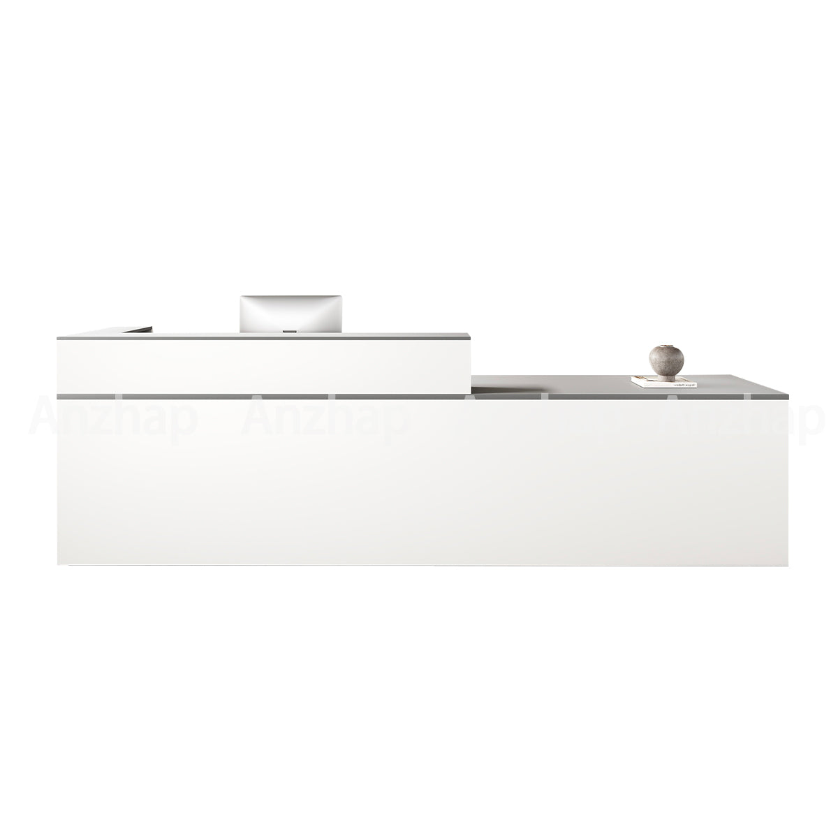 Modern reception desk with Keyboard Tray and Drawer