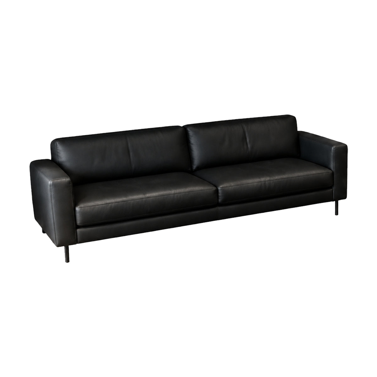 Modern Office Sofa 42–90 in Wide with Leather & Solid Wood