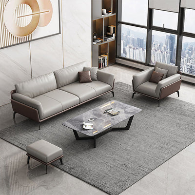 Italian leather reception sofa - Anzhap