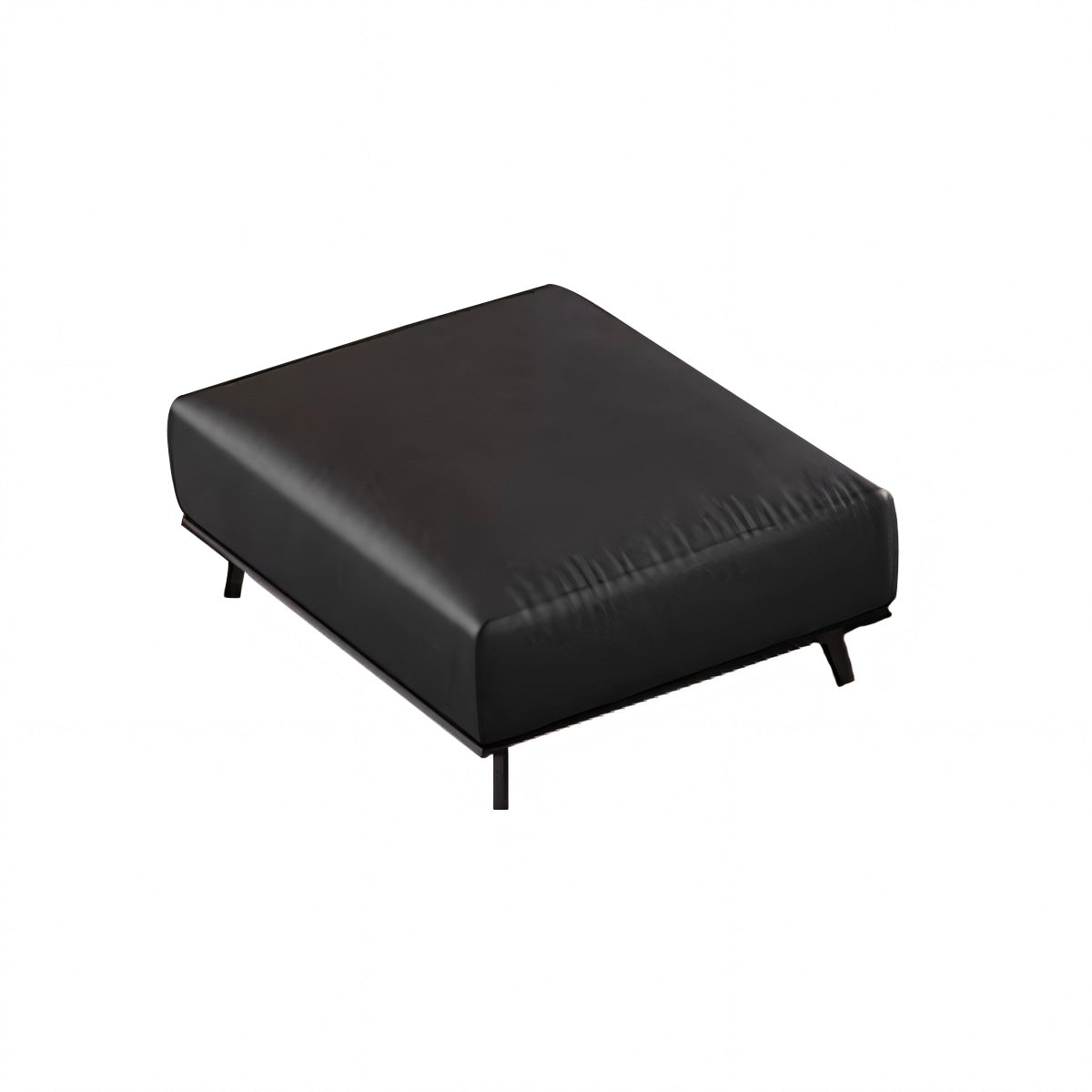 Italian-Style Leather Sofa with Wide Armrests