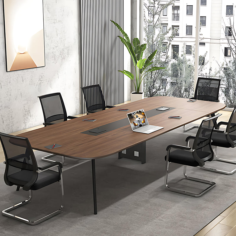 Rectangular Conference Table Negotiation Table Office Desk (Power Outlet Sold Separately)