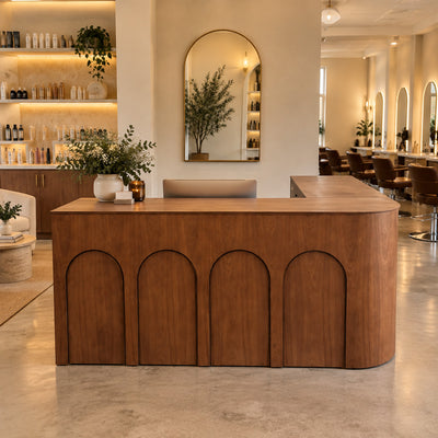 Elegant Arched Reception Desk