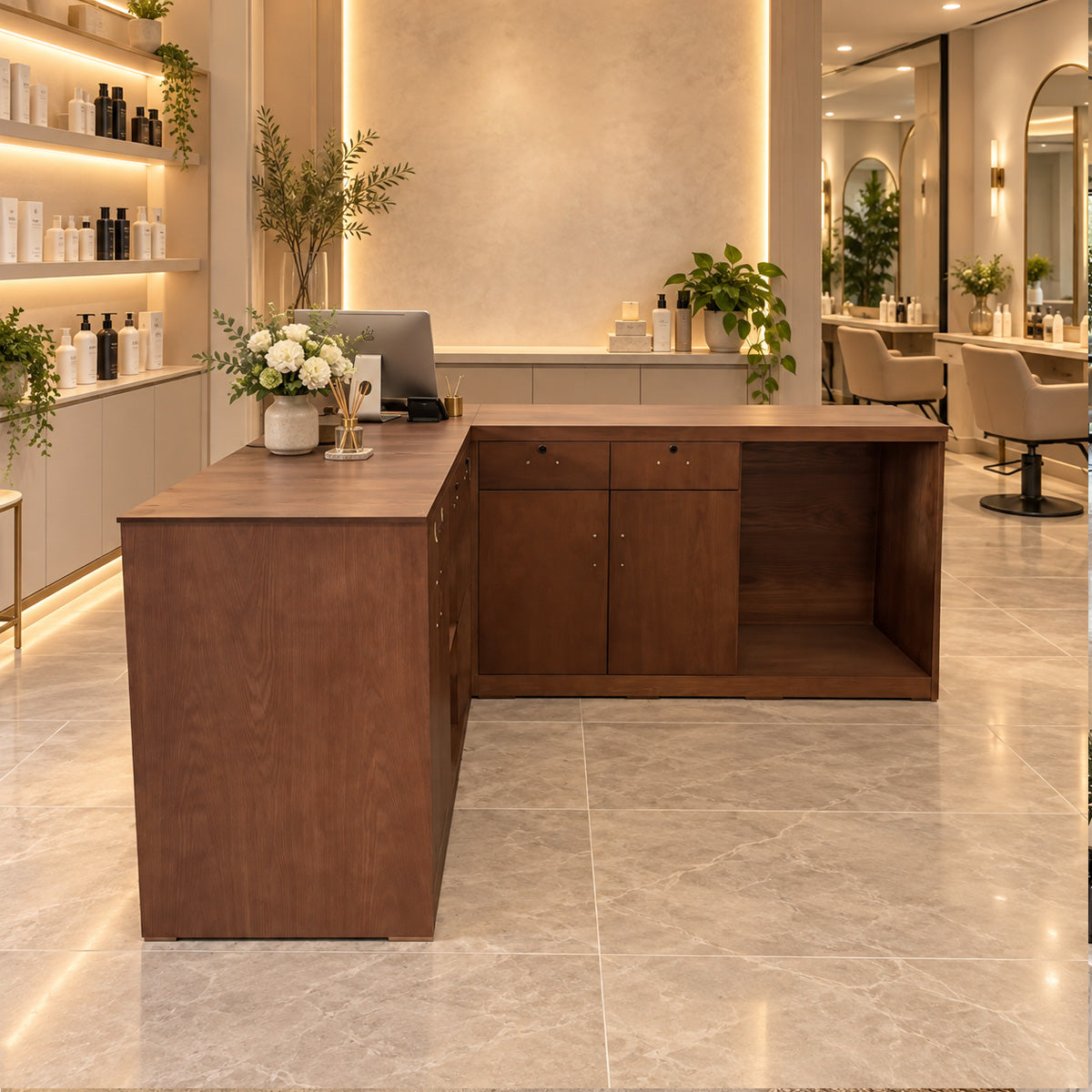 Elegant Arched Reception Desk