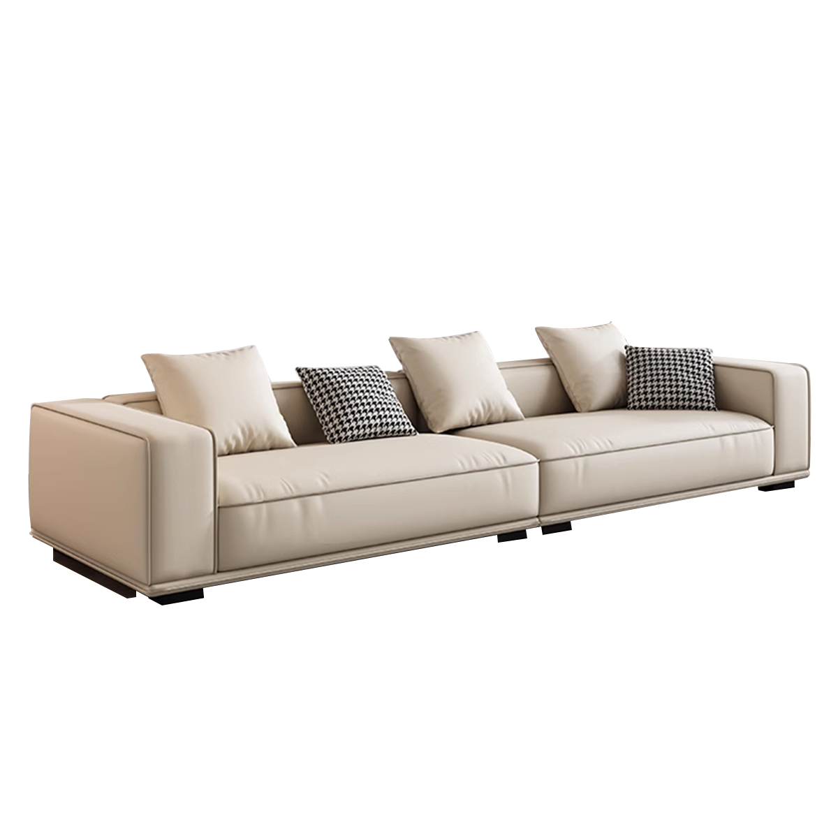 Modern Modular Sofa with Side Table