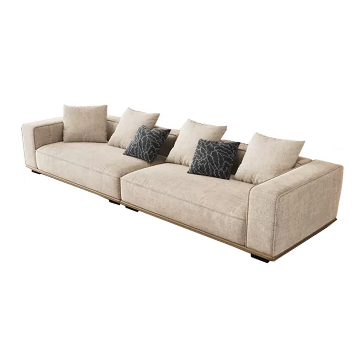 Modern Modular Sofa with Side Table