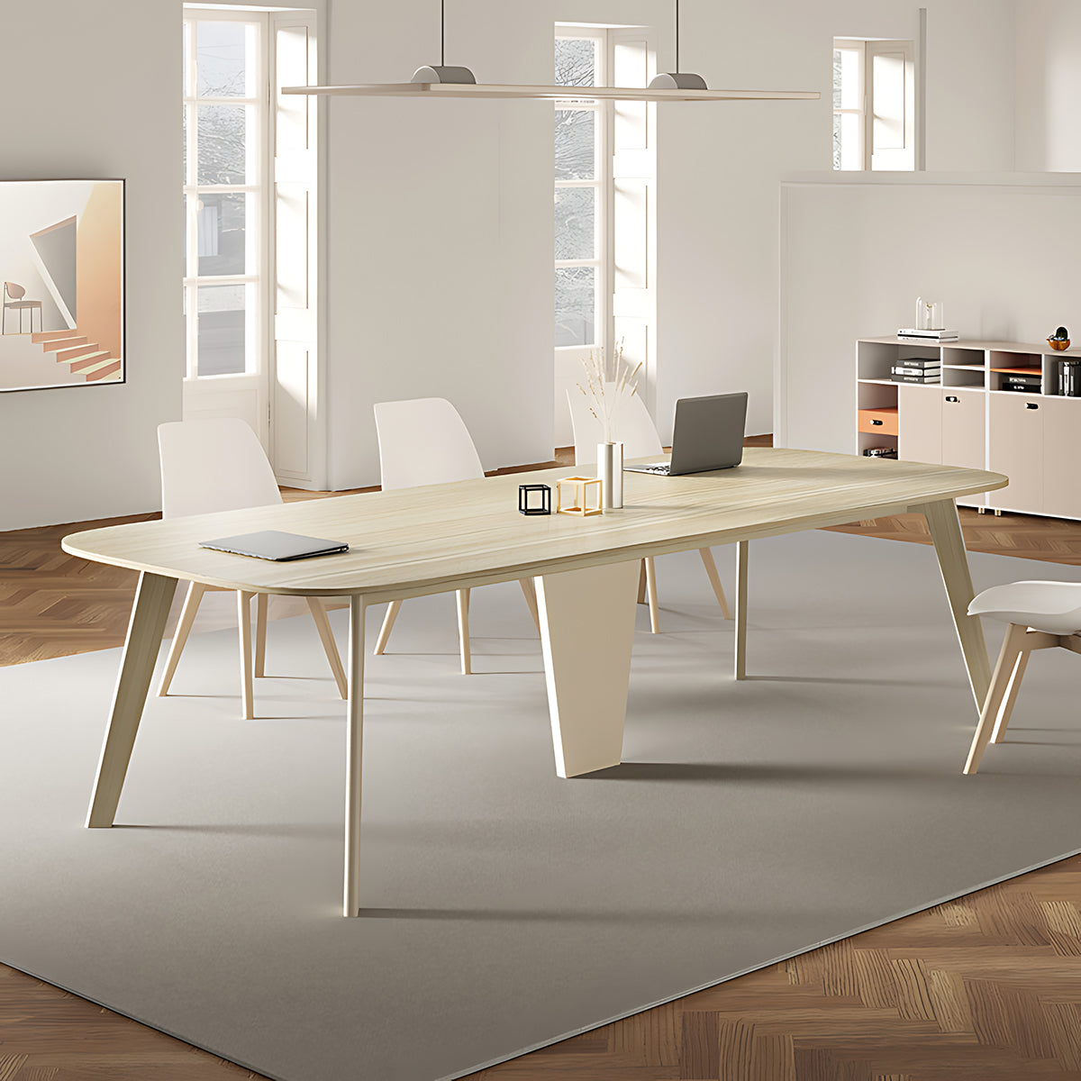 Fashionable Table Simple Fashionable Long Conference Table Office Table – Anzhap