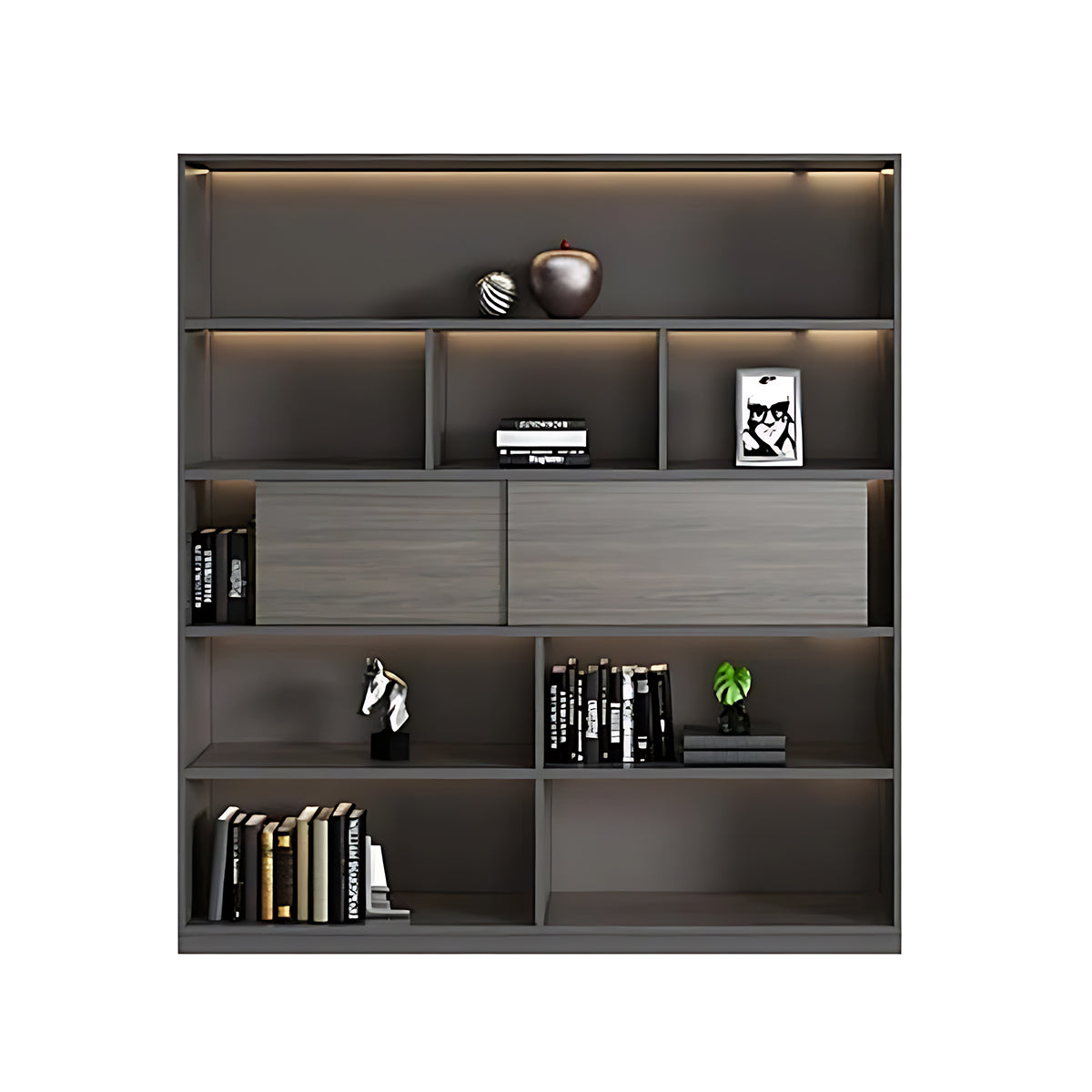 Minimalist Heavy-Duty L-Shaped Executive Desk with Practical Large Side Cabinet Design