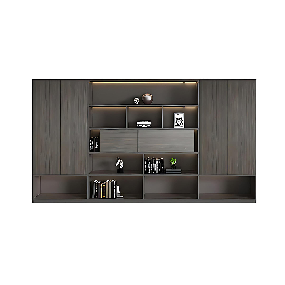 Minimalist Heavy-Duty L-Shaped Executive Desk with Practical Large Side Cabinet Design