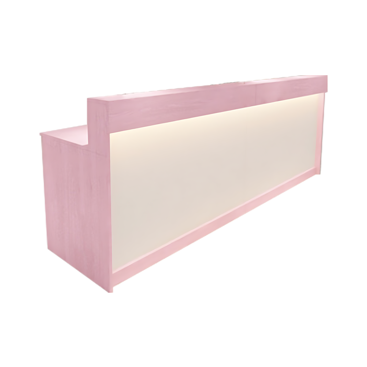 Minimalist and Stylish Reception Desk with Elegant LED Light Strip （Sale Event）