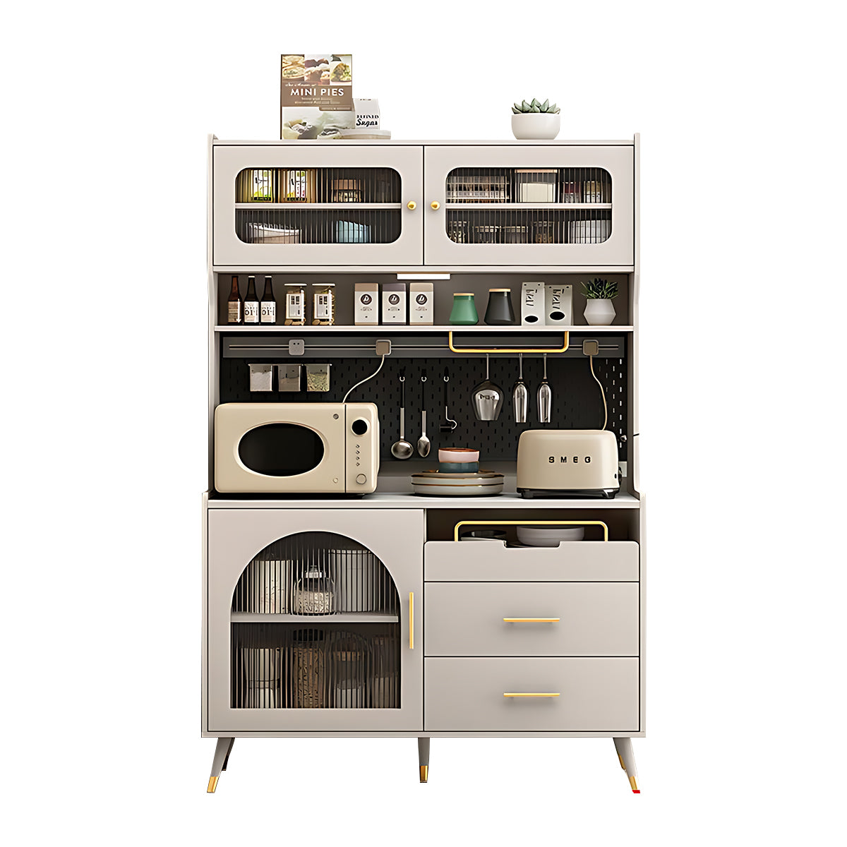 Modern Minimalist Multi-Functional Kitchen Cabinet