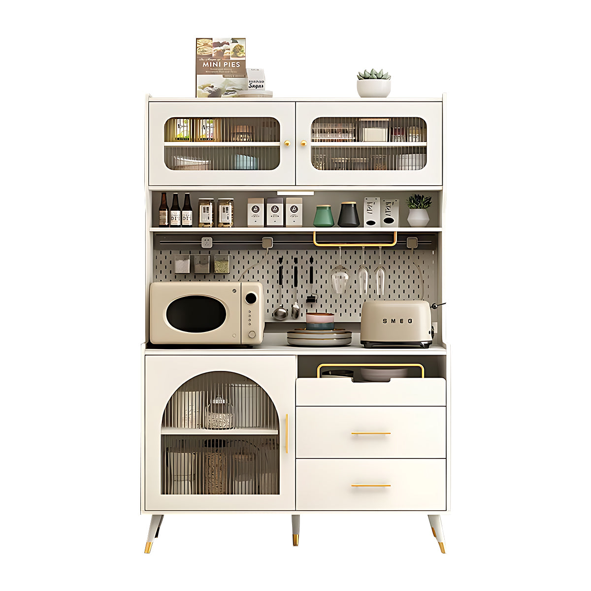 Modern Minimalist Multi-Functional Kitchen Cabinet