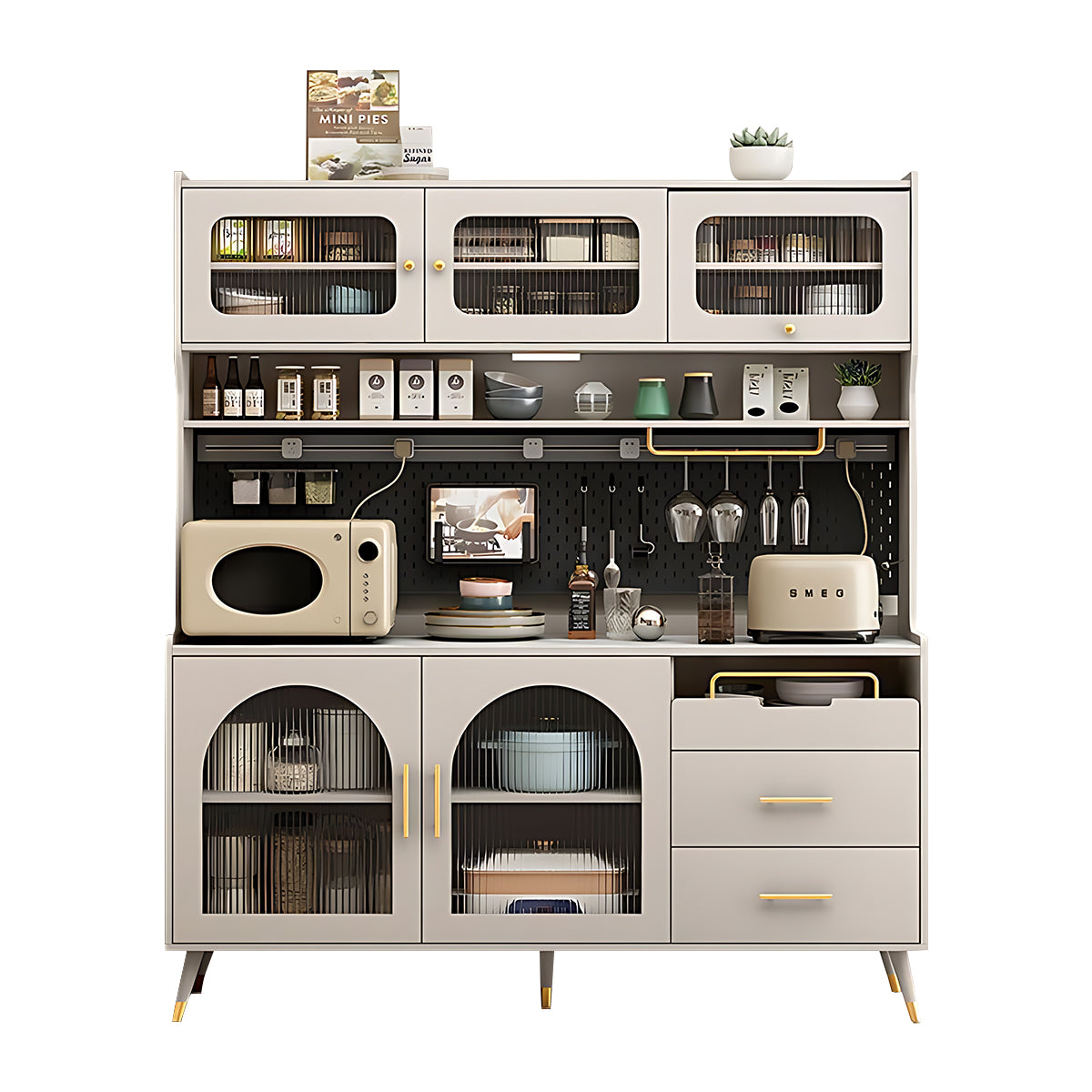 Modern Minimalist Multi-Functional Kitchen Cabinet