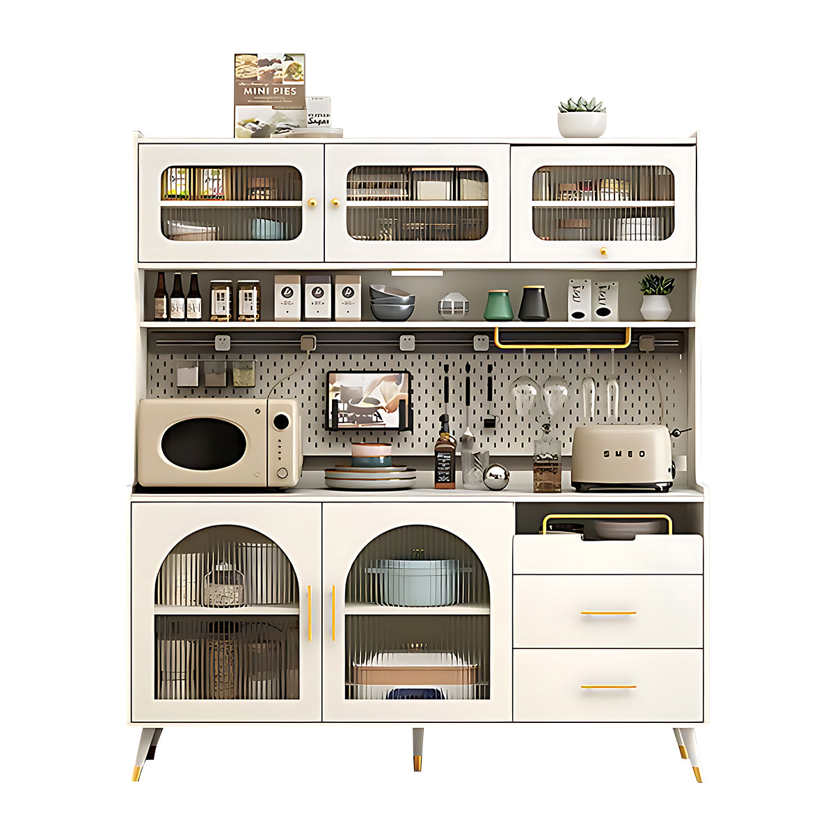 Modern Minimalist Multi-Functional Kitchen Cabinet