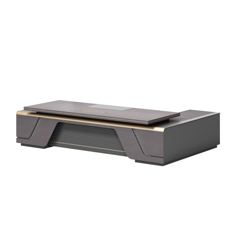 Dark Gray Luxury Modern Executive Desk