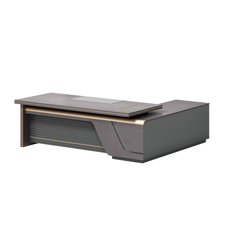 Dark Gray Luxury Modern Executive Desk