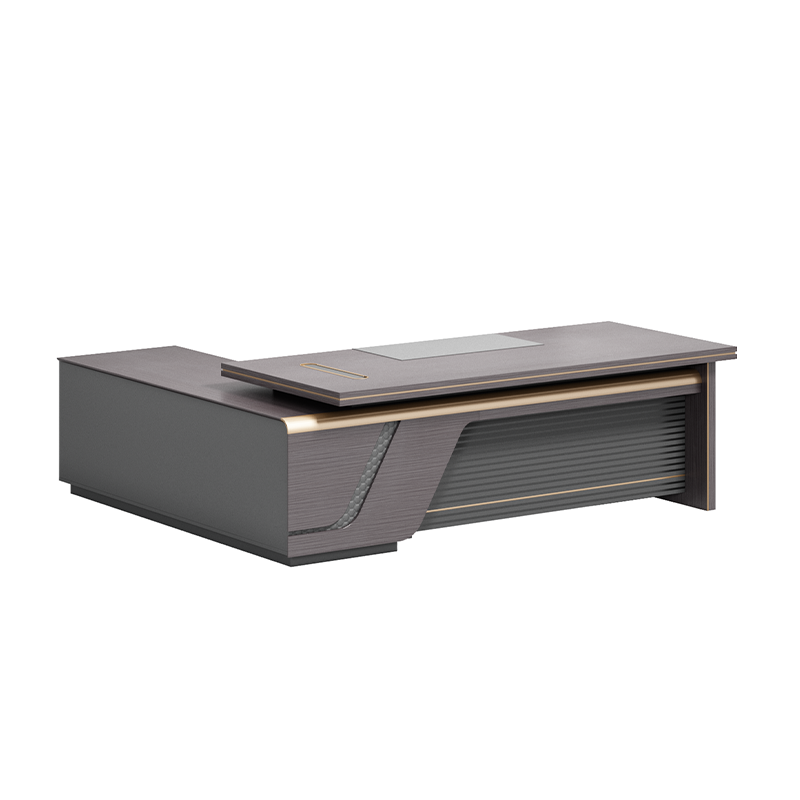 Dark Gray Luxury Modern Executive Desk