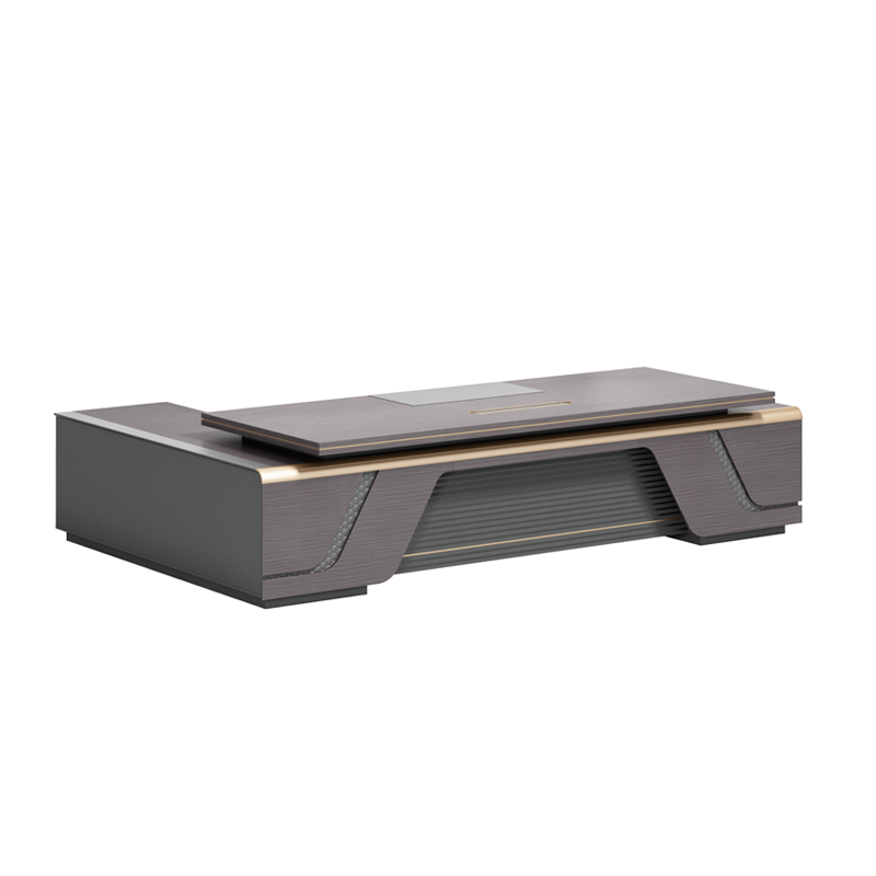 Dark Gray Luxury Modern Executive Desk